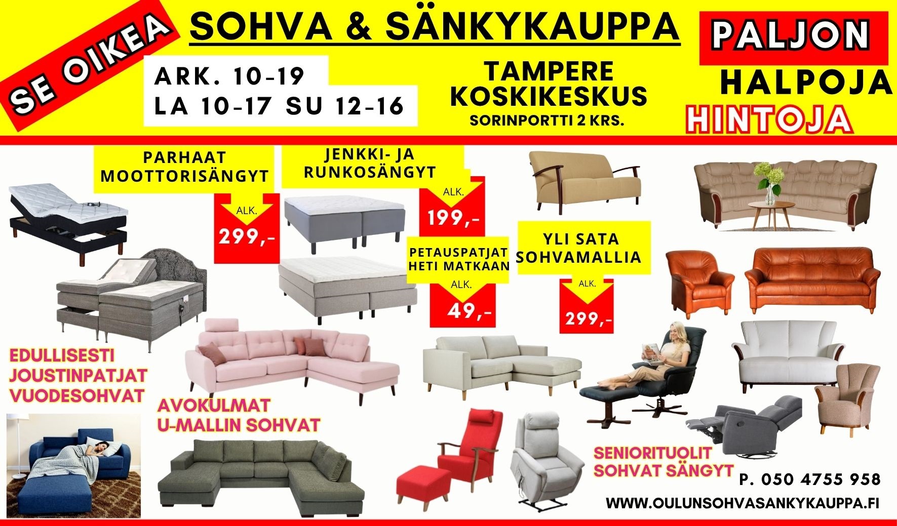 SE OIKEA SOHVA & SÄNKYKAUPPA Besoft sohva & sänkykauppa
