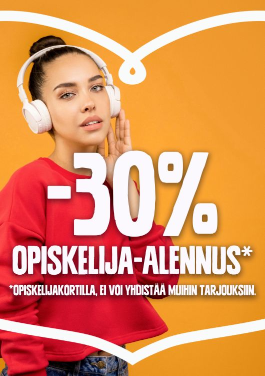 Opiskelija-alennus! 23.-30.9.2026 iCare secondhand