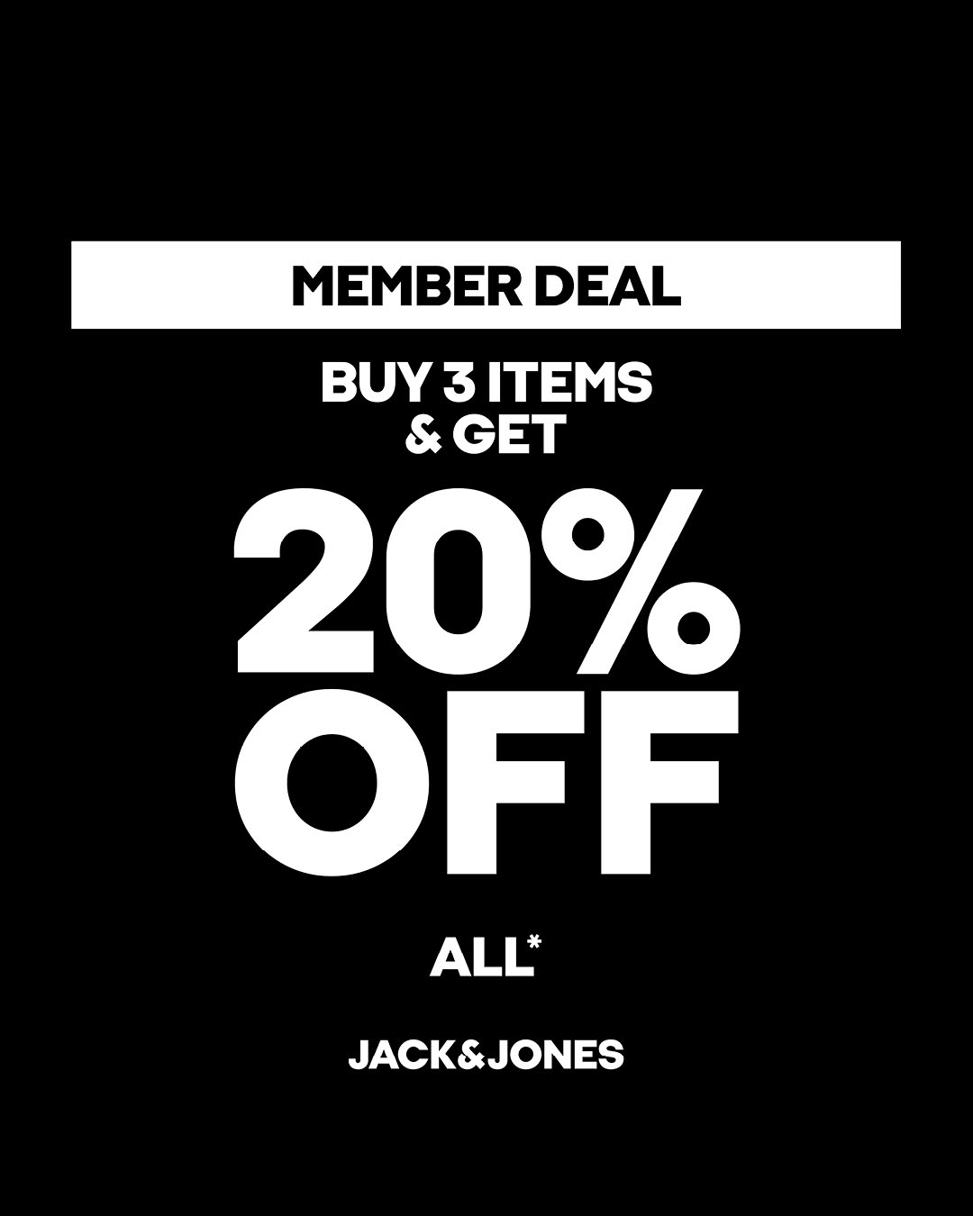 Klubi tarjous -20% JACK & JONES