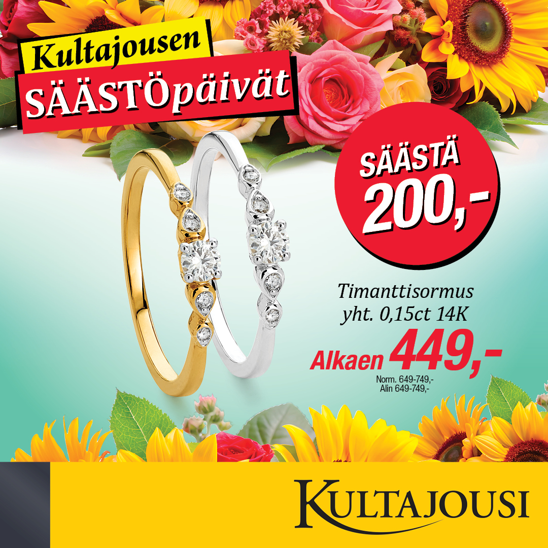💥 SÄÄSTÖPÄIVILLÄ TEET SELVÄÄ SÄÄSTÖÄ! 💥 Kultajousi