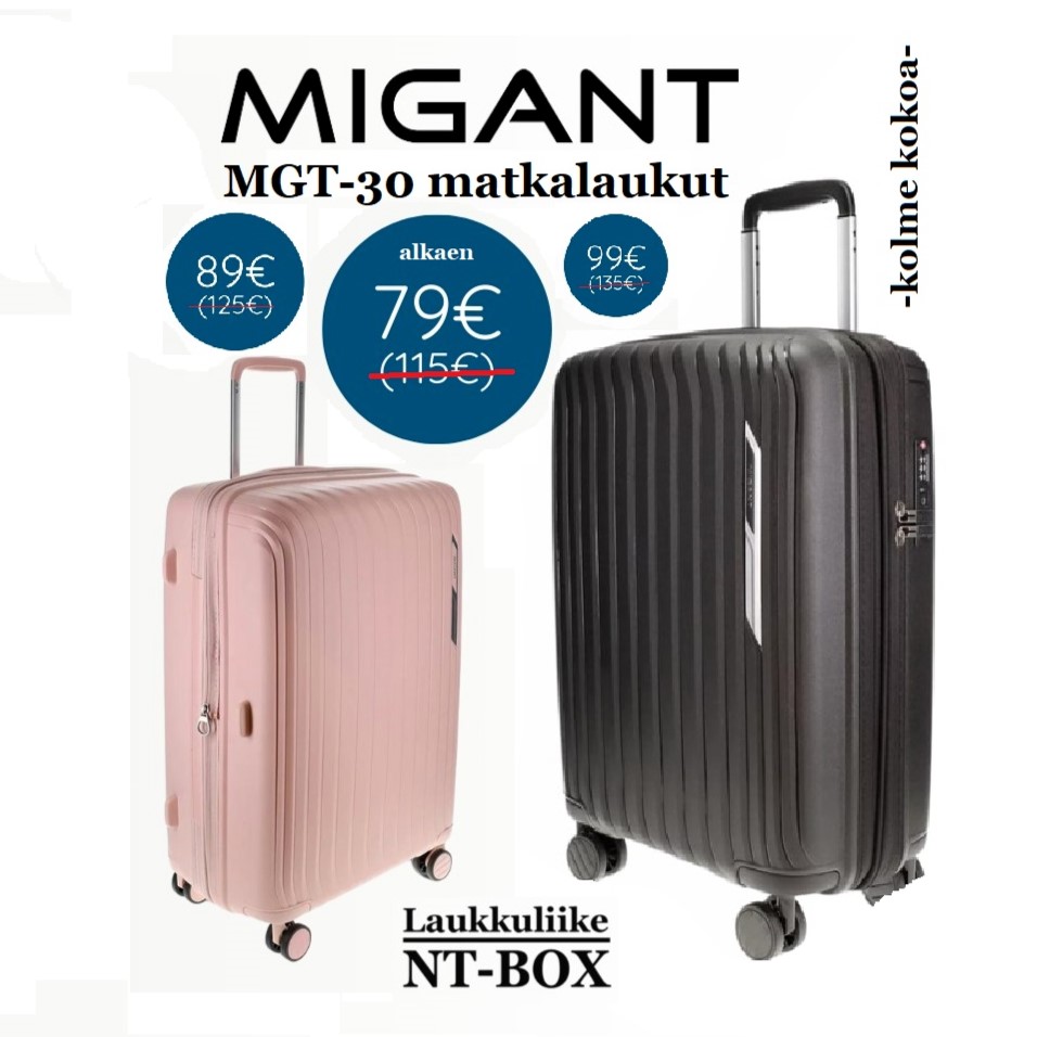 Migant Matkalaukut alk. 79 € NT-BOX laukkuliike
