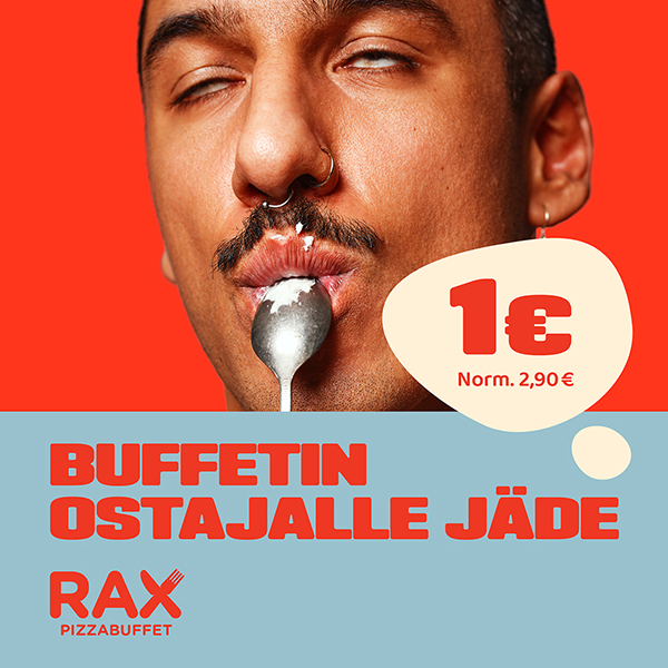Jäde 1€ 19.9.2026 Rax Pizzabuffet