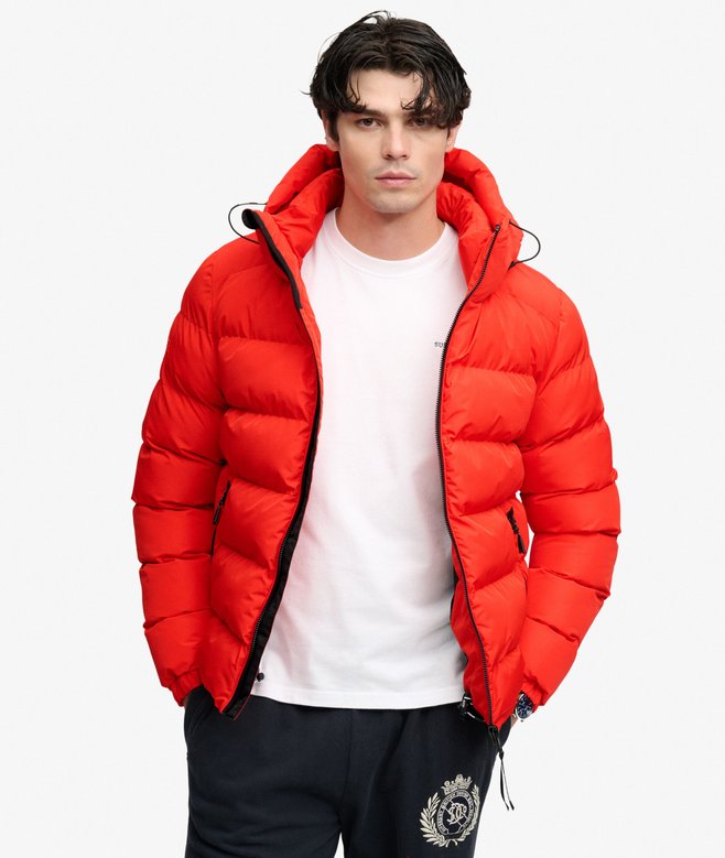 Hooded sports puffer Superdry & Co