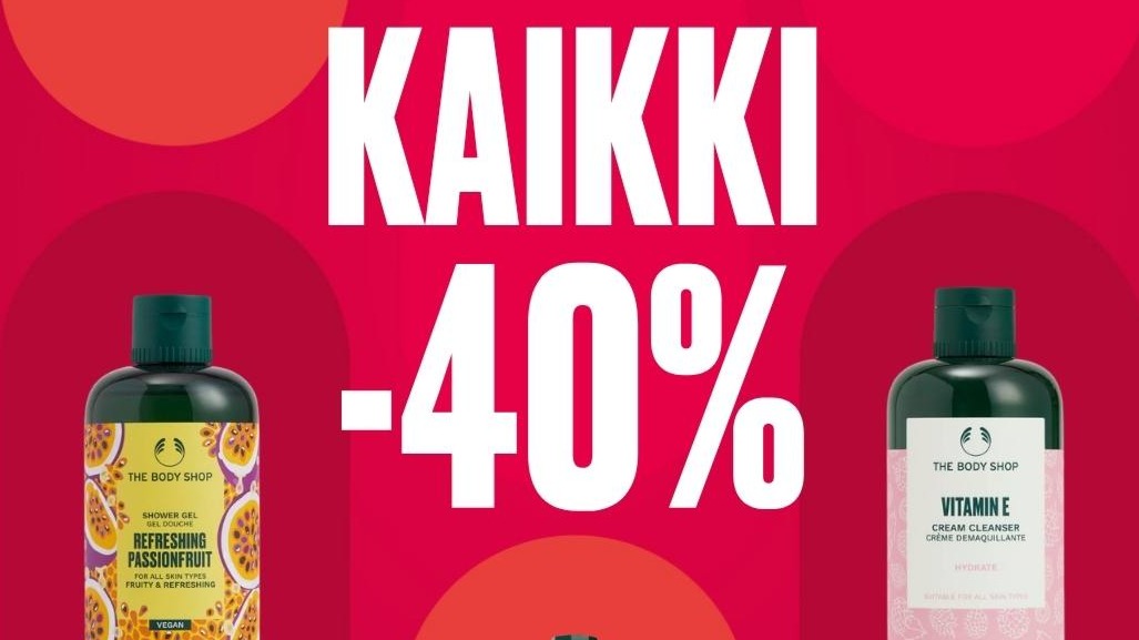 Kaikki* -40% The Body Shop