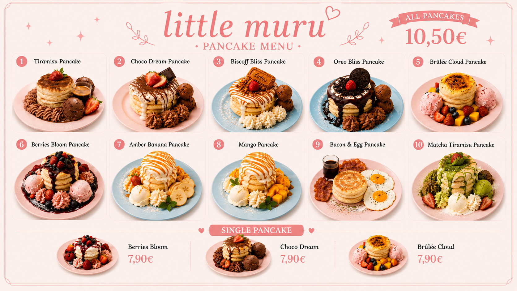Pancake and Waffle Little Muru Café