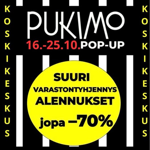 SUURI VARASTONTYHJENNYS Pukimo POP UP